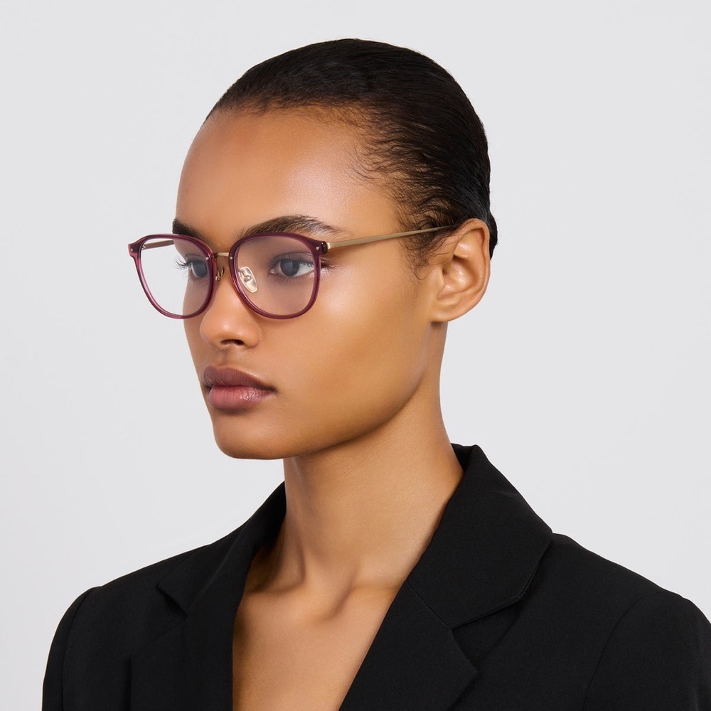 Linda Farrow Park Optical Black Framed Glasses